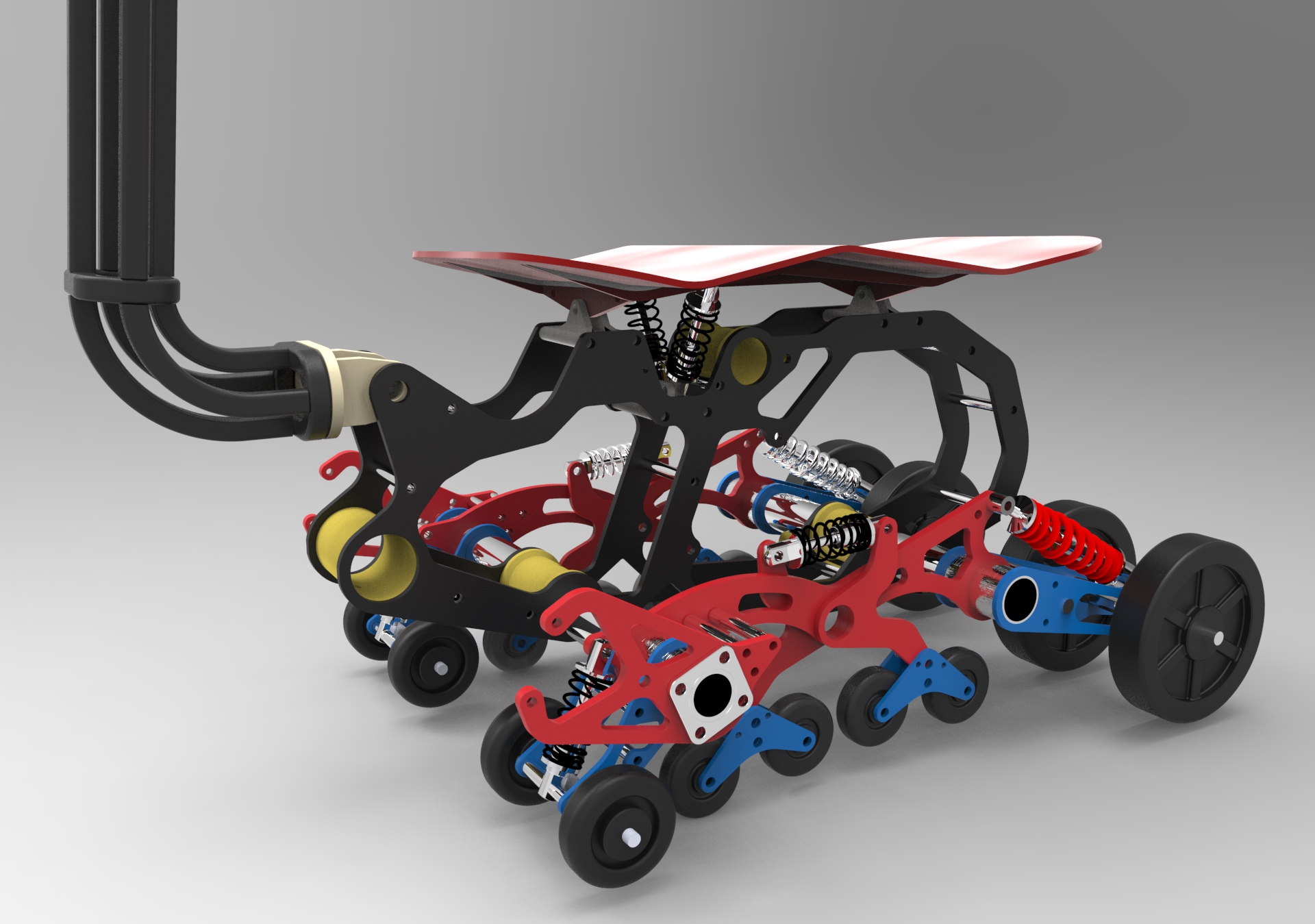 全地形履带越滑板车结构